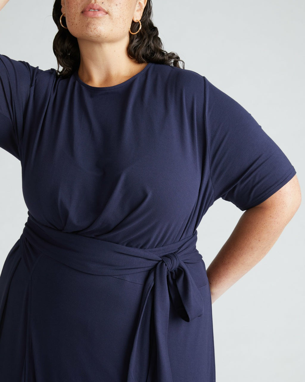 Delilah Liquid Jersey Dress - Midnight | Universal Standard
