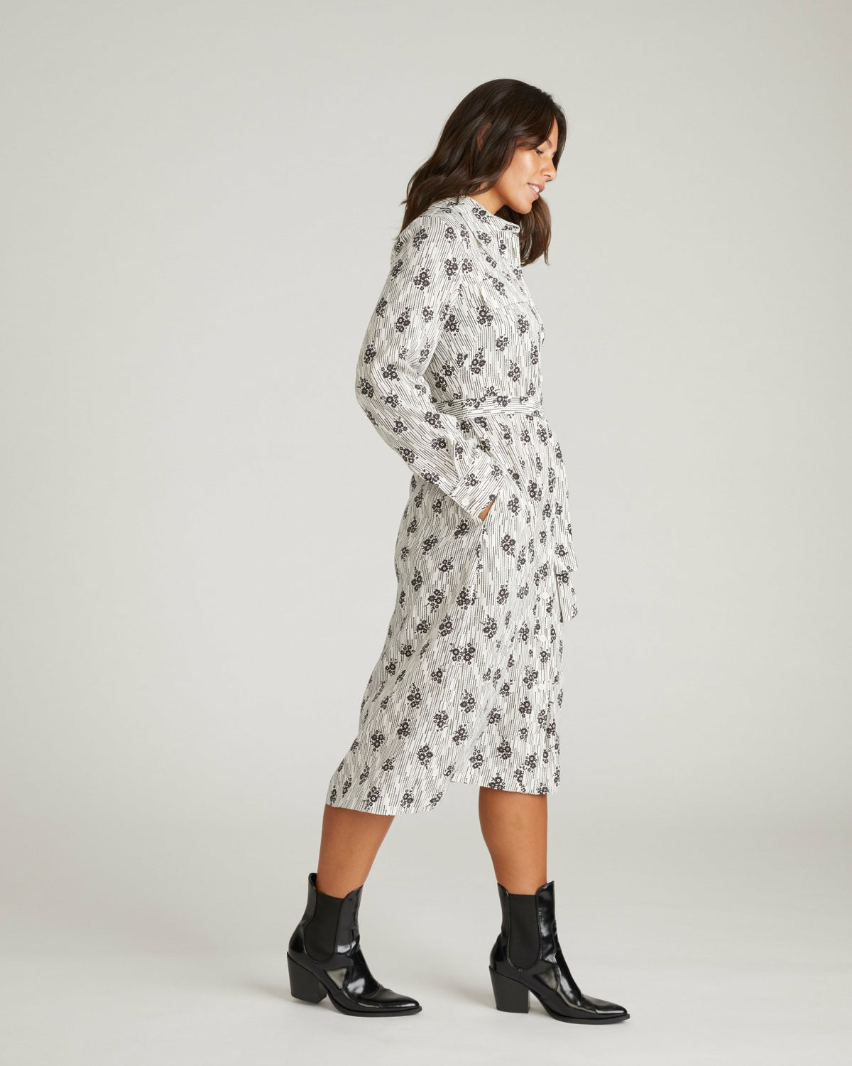 Cooling Stretch Cupro Savannah Dress - Vintage Daydream Print | Universal Standard