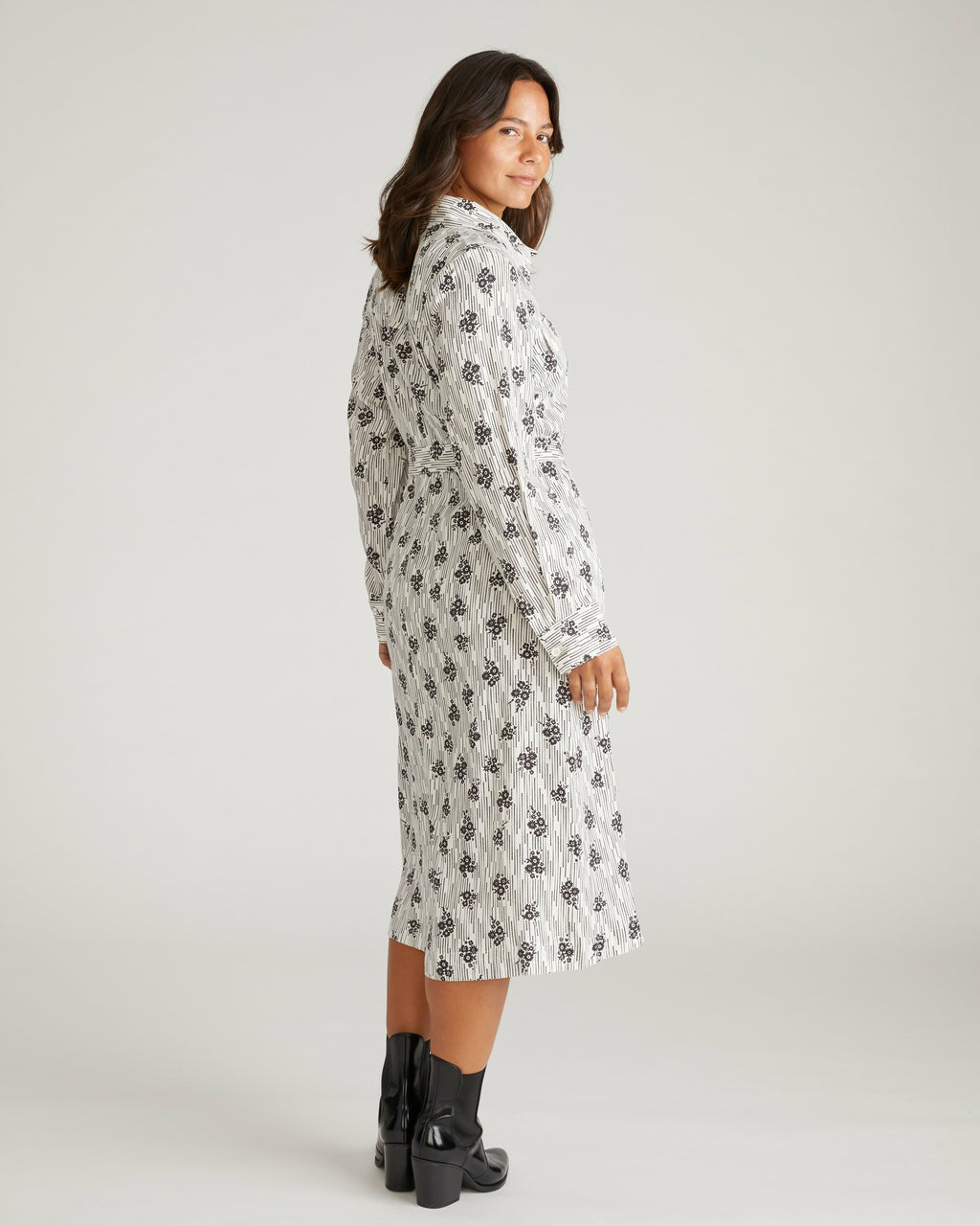 Cooling Stretch Cupro Savannah Dress - Vintage Daydream Print | Universal Standard
