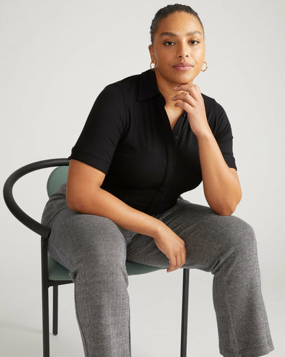 Amaya Ponte Kick Flare Pants - Herringbone Tweed | Universal Standard