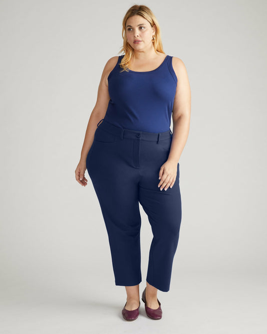 Cigarette Ponte Pants - Navy | Universal Standard