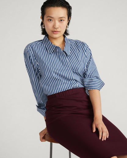 Danube Ponte Skirt - Black Cherry | Universal Standard