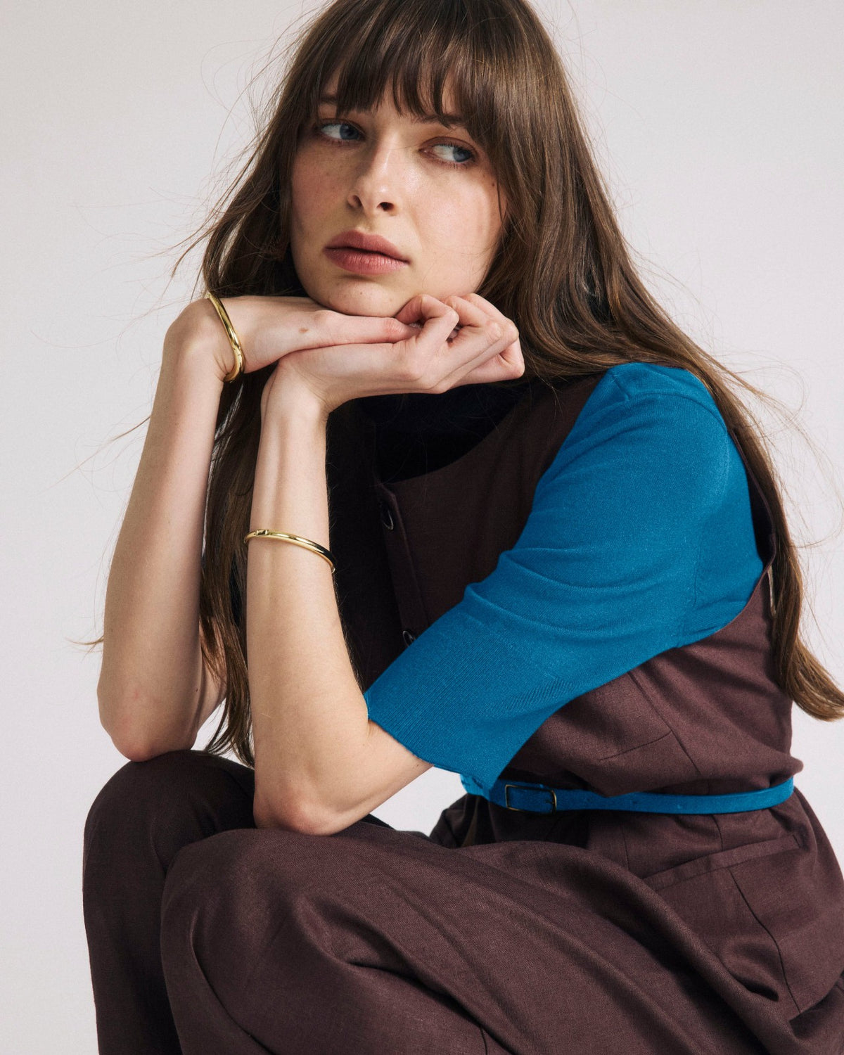 Savvy Fine Knit Turtleneck Sweater Top - Blue Beetle | Universal Standard