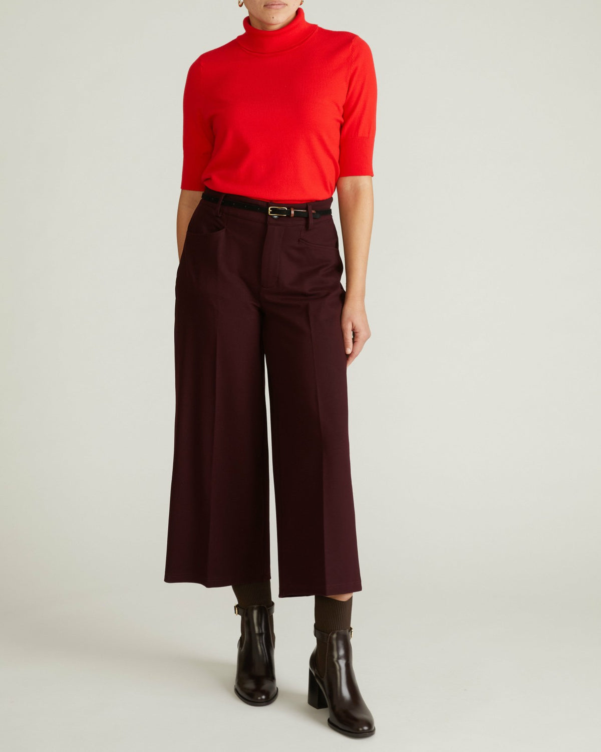 Savvy Fine Knit Turtleneck Sweater Top - Lipstick | Universal Standard