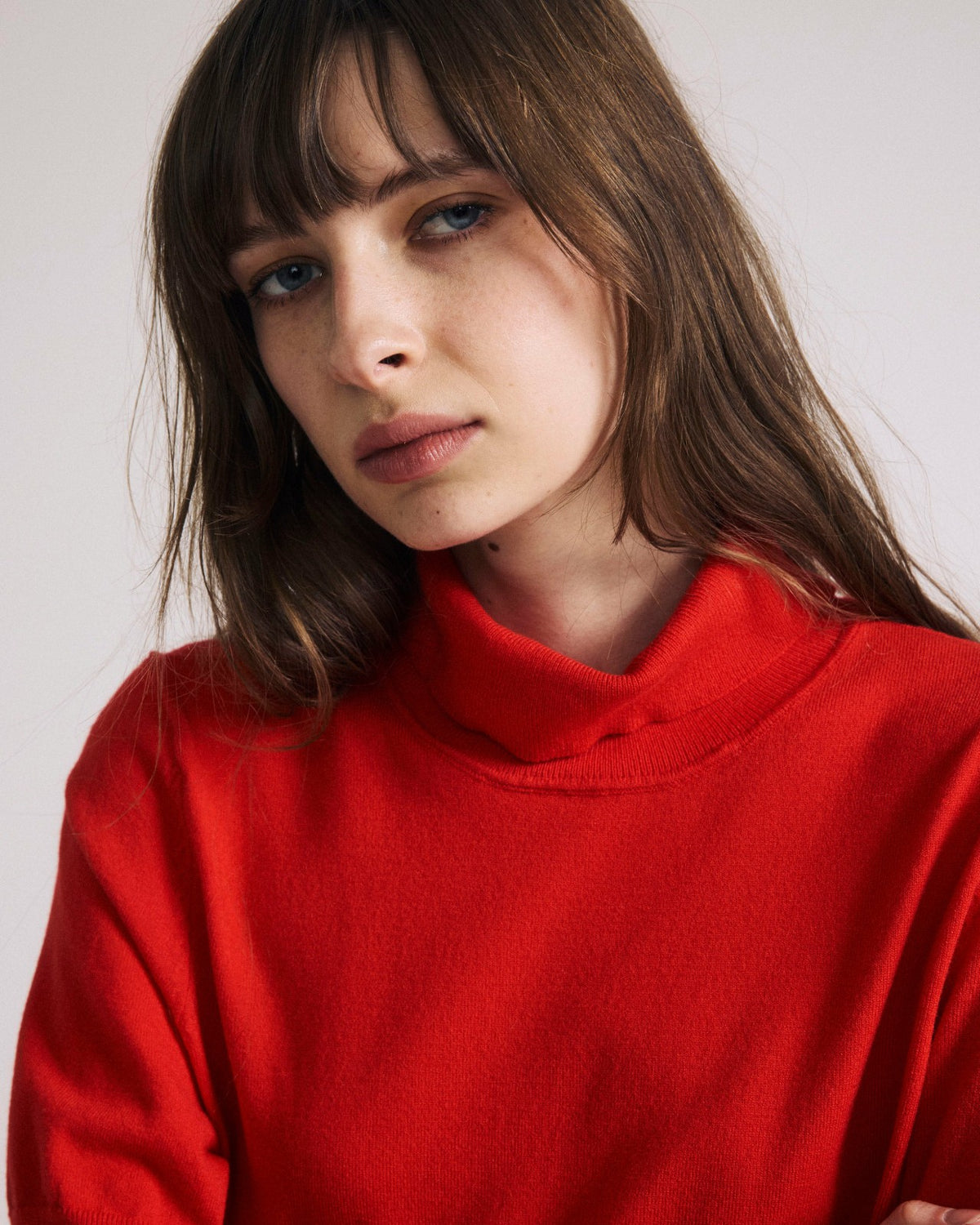Savvy Fine Knit Turtleneck Sweater Top - Lipstick | Universal Standard