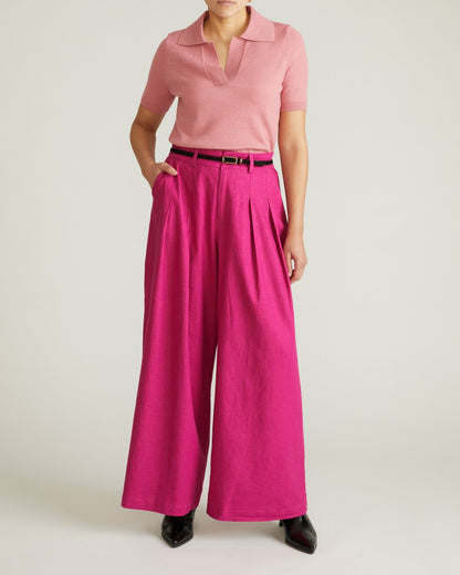Savvy Fine Knit Short Sleeve Polo Sweater - Virginia Rose | Universal Standard