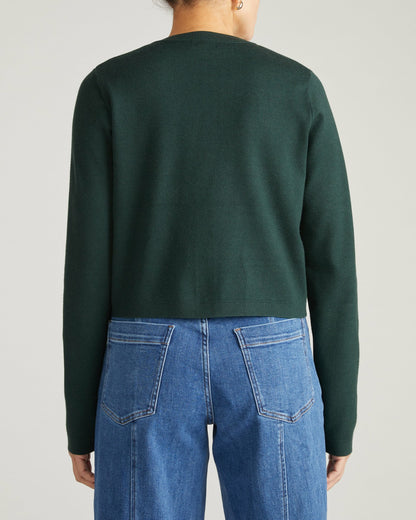 Gabrielle Button-Front Cardigan - Forest Green | Universal Standard