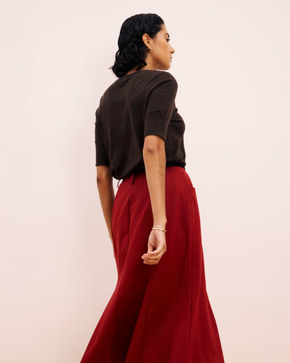 Savvy Fine Knit Sweater Top - Espresso | Universal Standard