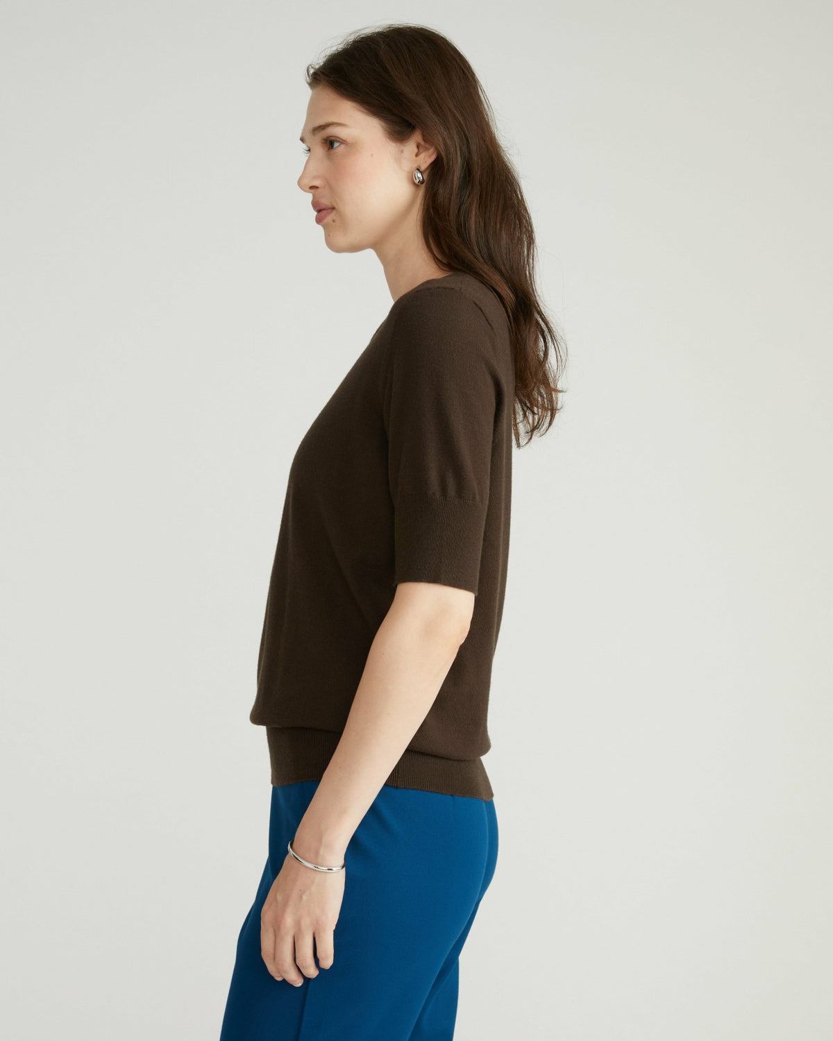Savvy Fine Knit Sweater Top - Espresso | Universal Standard