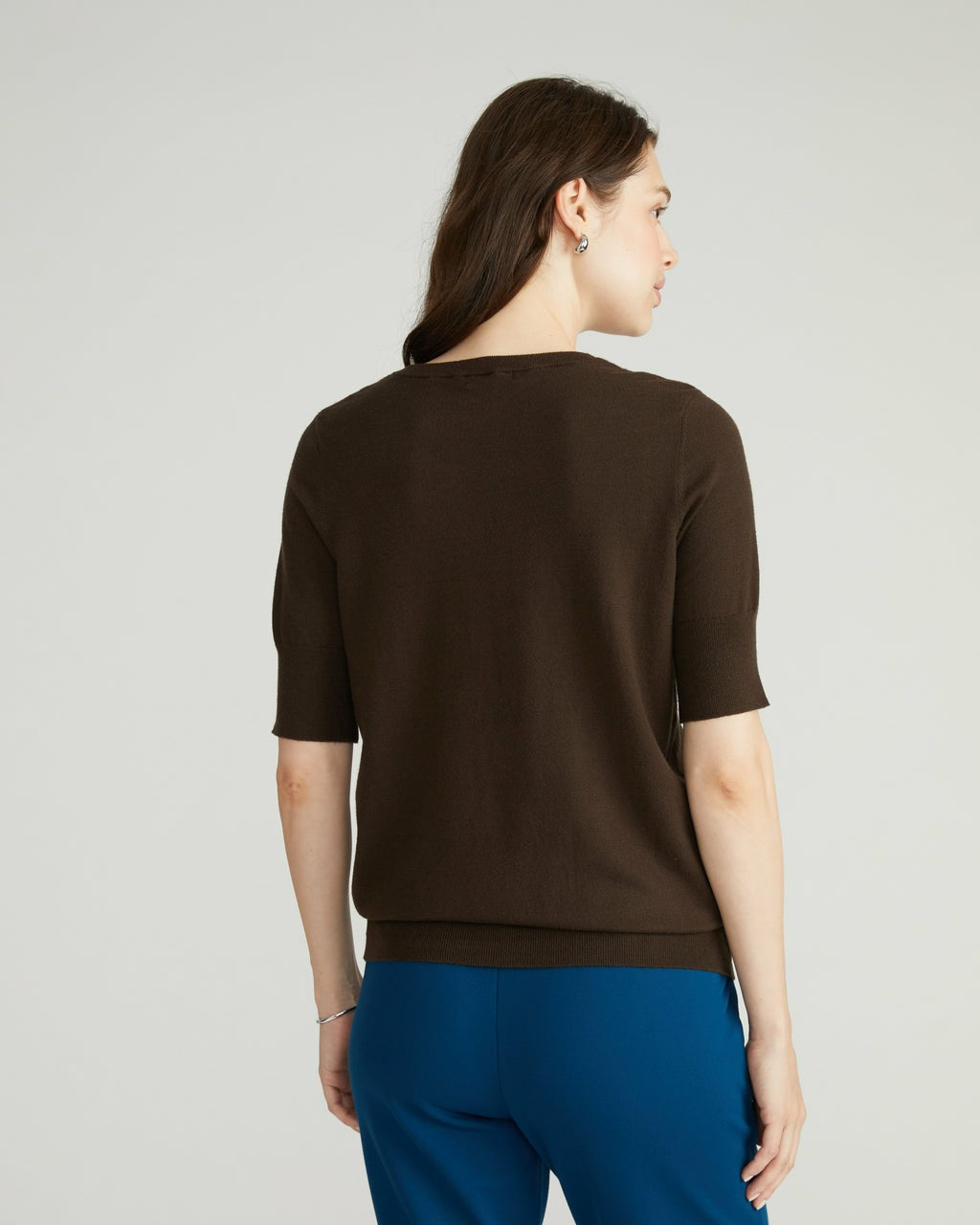 Savvy Fine Knit Sweater Top - Espresso | Universal Standard