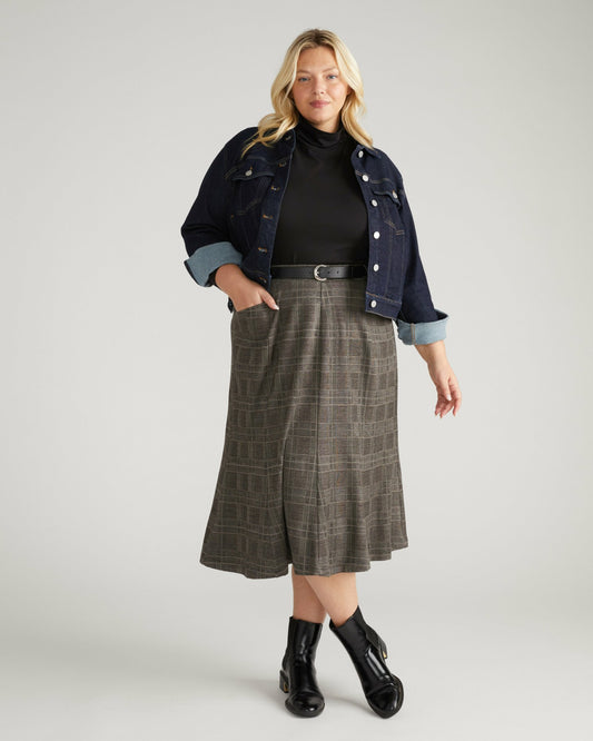 Carla Ponte Skirt - British Plaid | Universal Standard