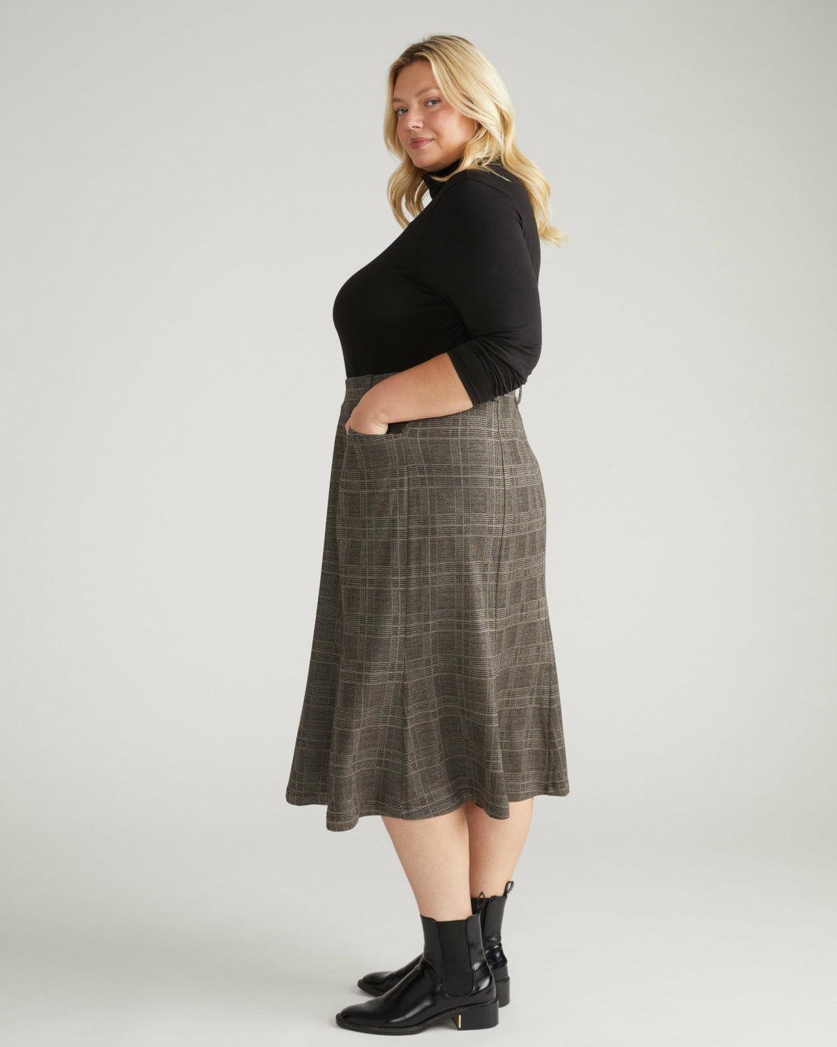 Carla Ponte Skirt - British Plaid | Universal Standard