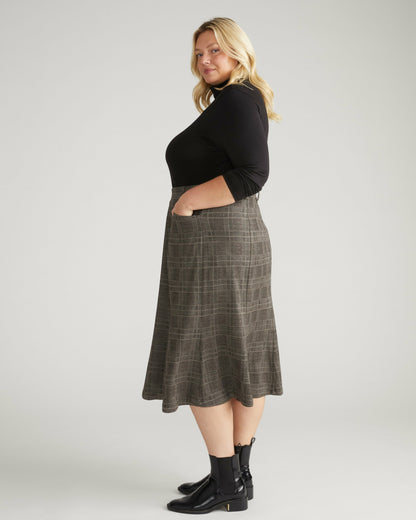 Carla Ponte Skirt - British Plaid | Universal Standard