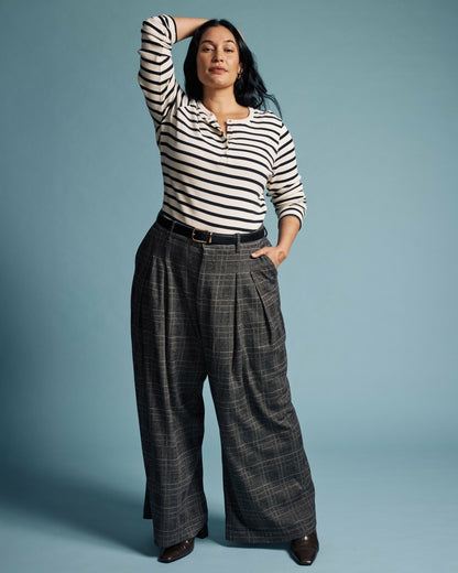 Palais Wide Leg Ponte Pants - British Plaid | Universal Standard