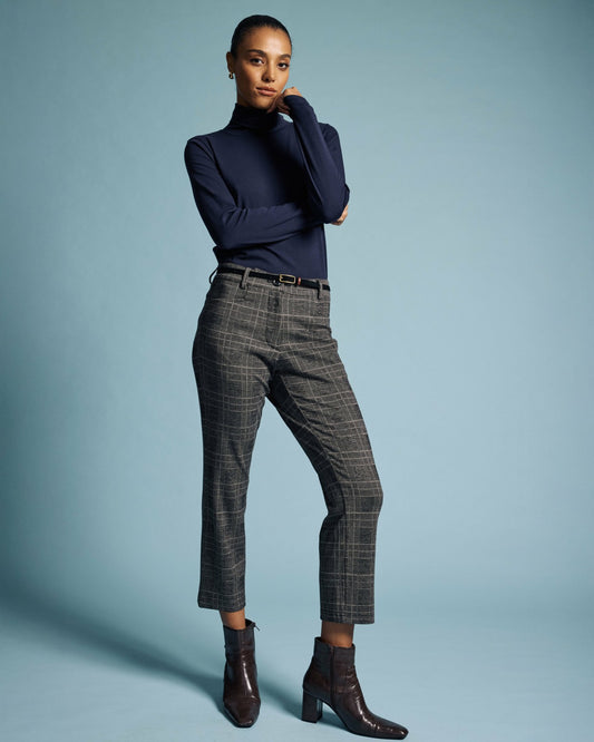 Cigarette Ponte Pants - British Plaid | Universal Standard