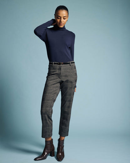 Cigarette Ponte Pants - British Plaid | Universal Standard