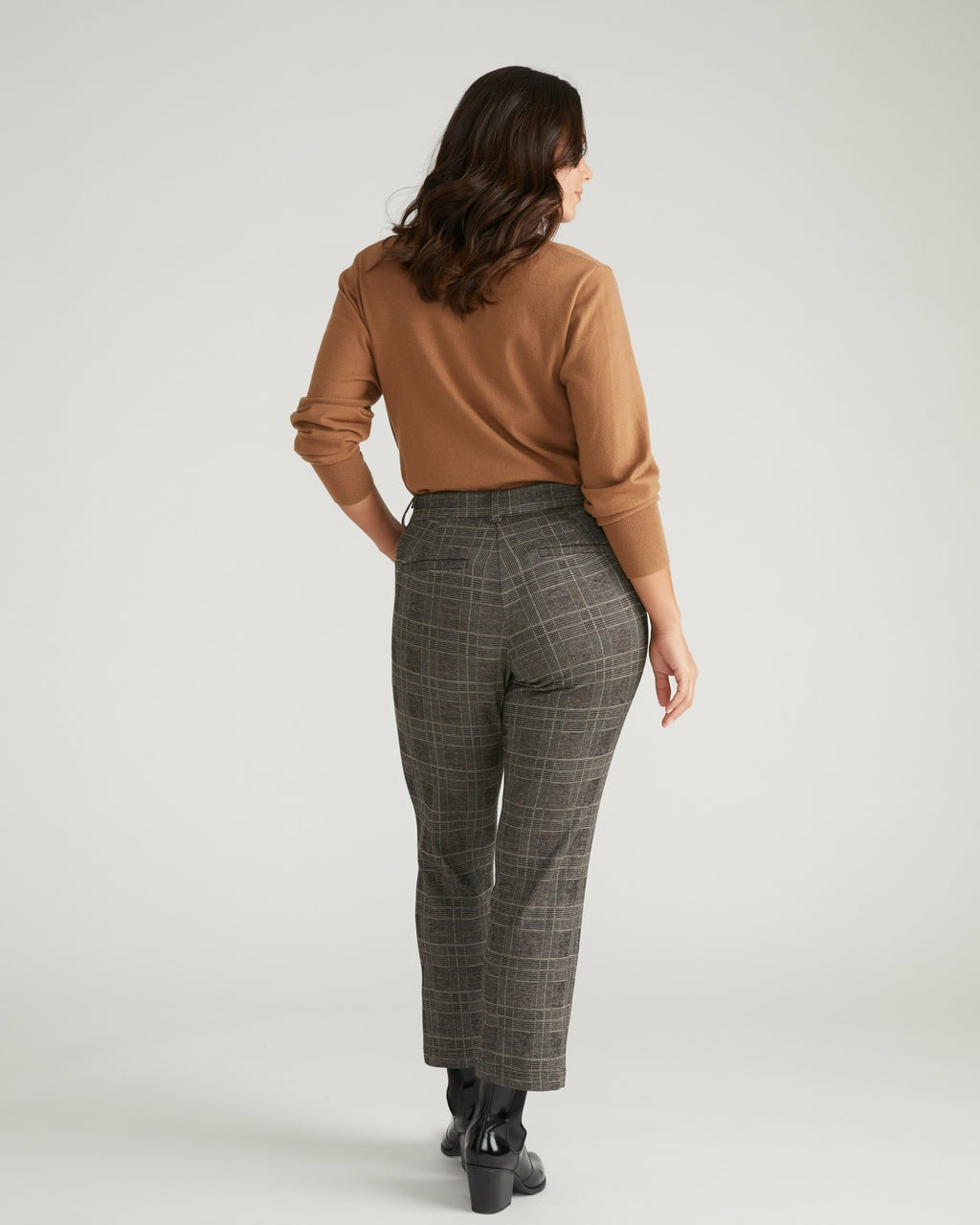 Cigarette Ponte Pants - British Plaid | Universal Standard