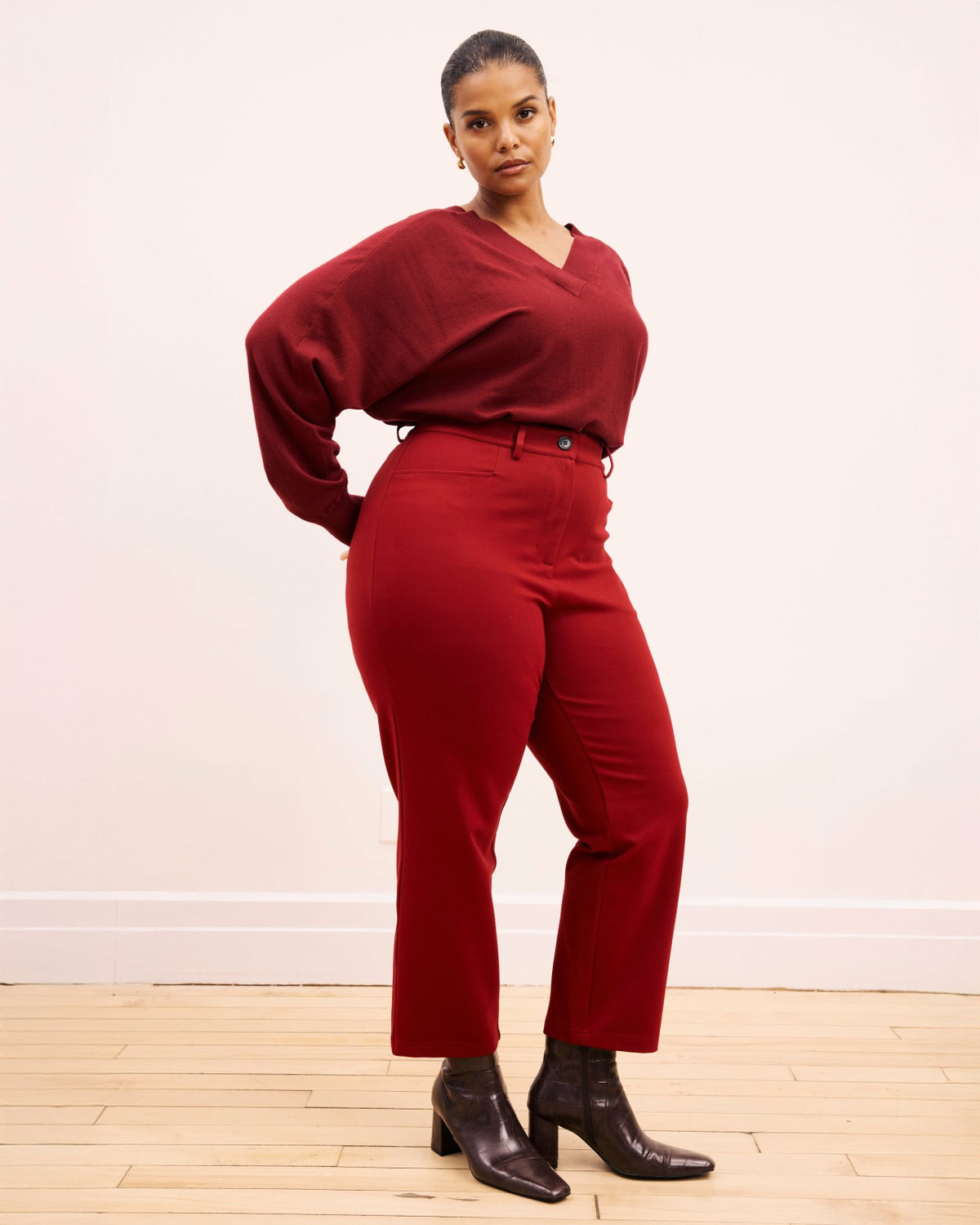 Cigarette Ponte Pants - Garnet | Universal Standard