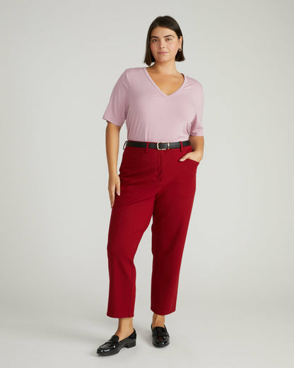 Cigarette Ponte Pants - Garnet | Universal Standard