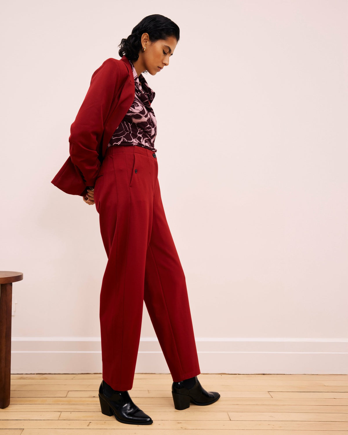 Audrey Tailored Ponte Pants - Garnet | Universal Standard