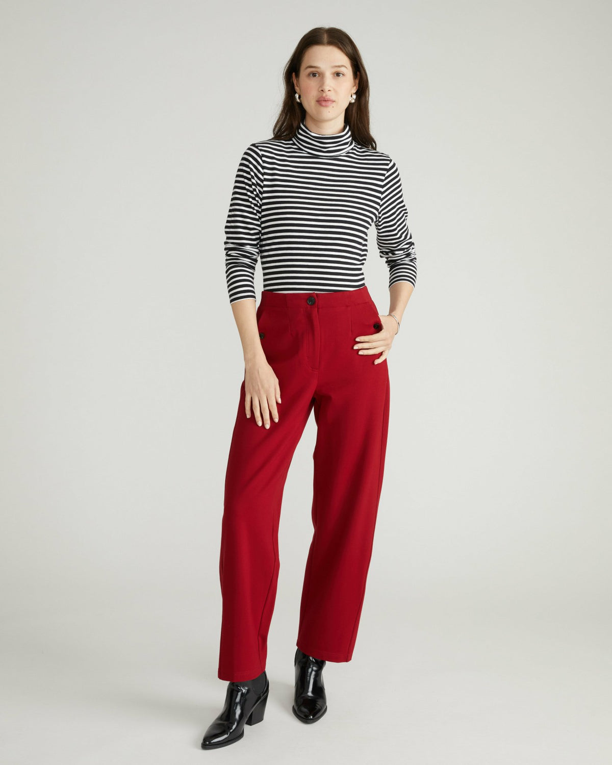 Audrey Tailored Ponte Pants - Garnet | Universal Standard
