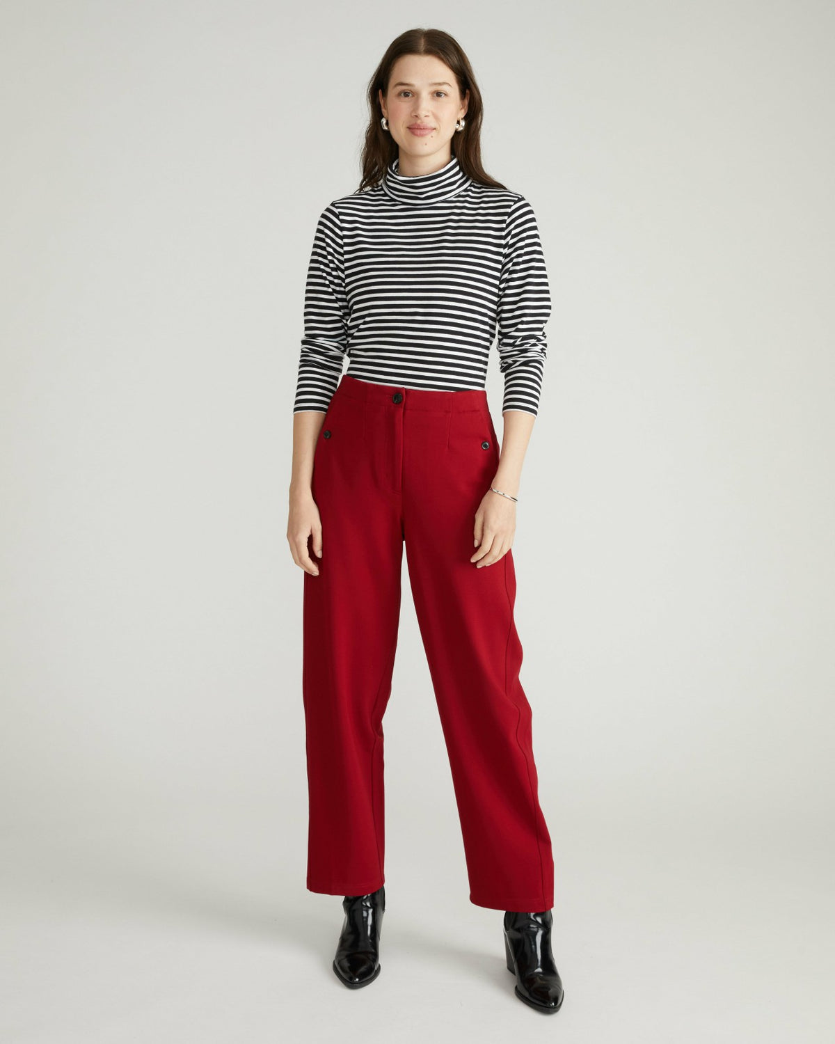 Audrey Tailored Ponte Pants - Garnet | Universal Standard