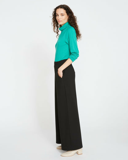 Stephanie Wide Leg Ponte Pants - Black | Universal Standard