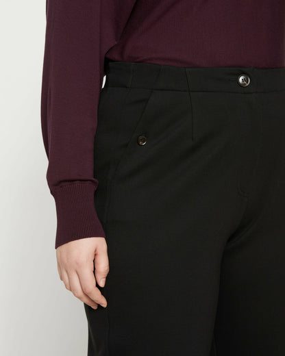 Audrey Tailored Ponte Pants - Black | Universal Standard