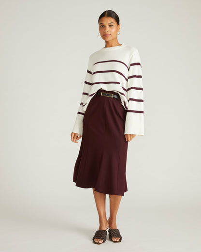 Carla Ponte Skirt - Black Cherry | Universal Standard