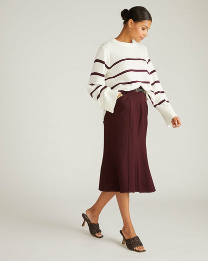 Carla Ponte Skirt - Black Cherry | Universal Standard