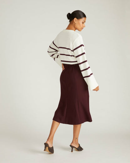 Carla Ponte Skirt - Black Cherry | Universal Standard