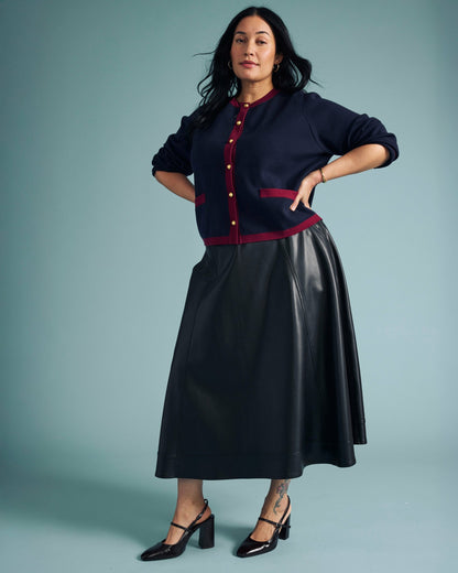Charlotte Faux Leather Skirt - Black | Universal Standard