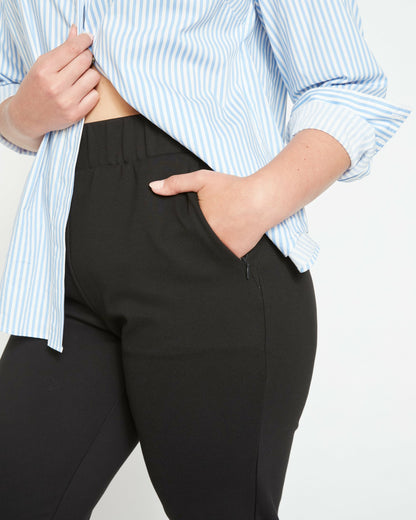 Smart Signature Ponte Pants Long - Black | Universal Standard