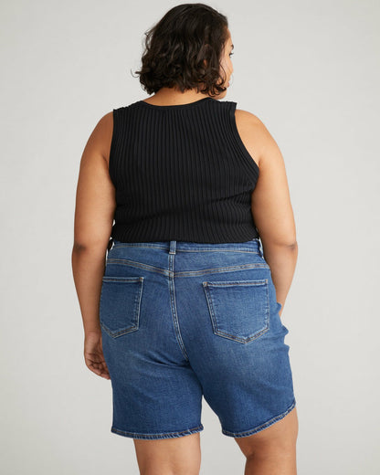 Lou Loose Fit Denim Shorts - Union City Blue | Universal Standard