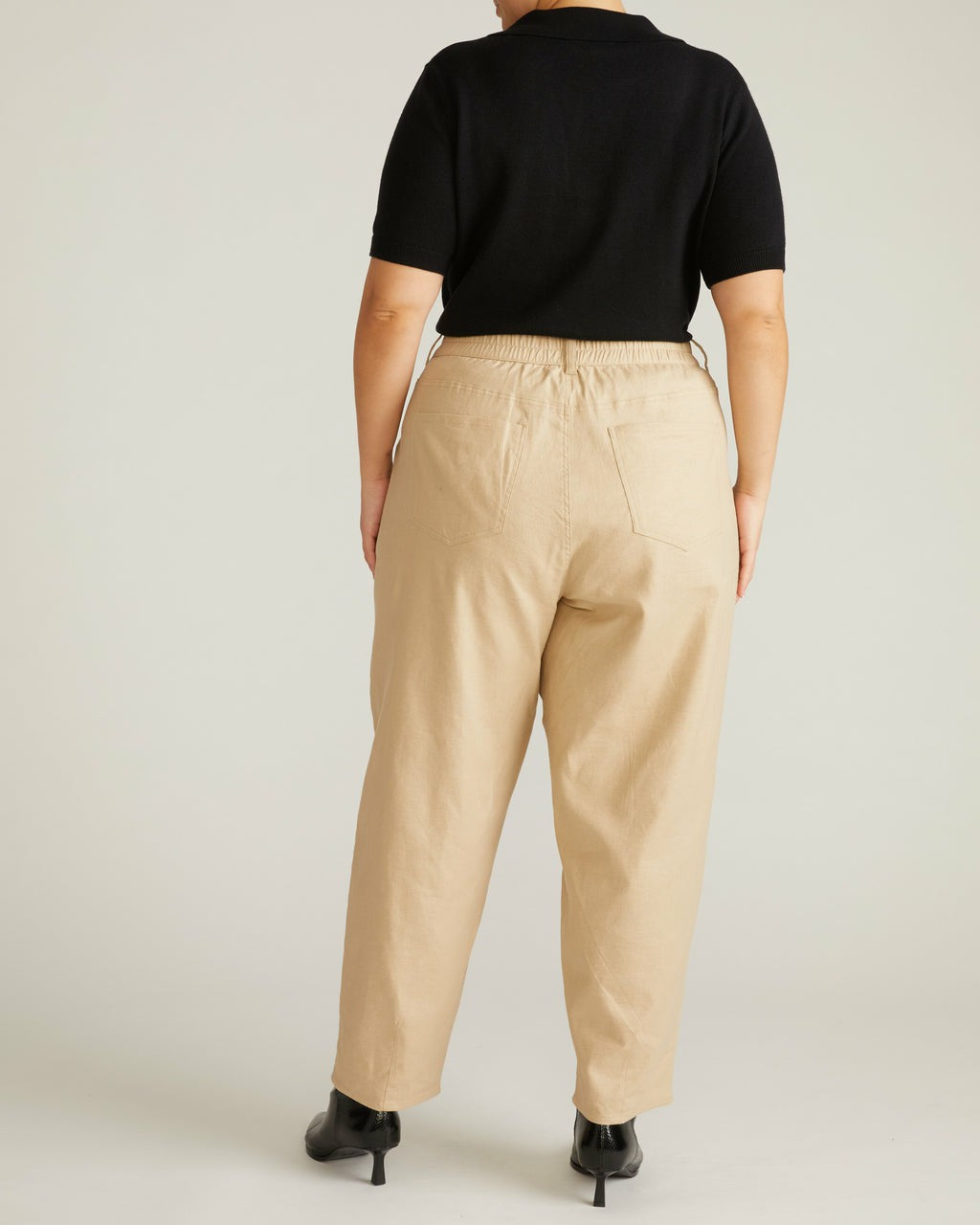 Lou Barrel Leg Linen Blend Pants - Danish Coffee | Universal Standard