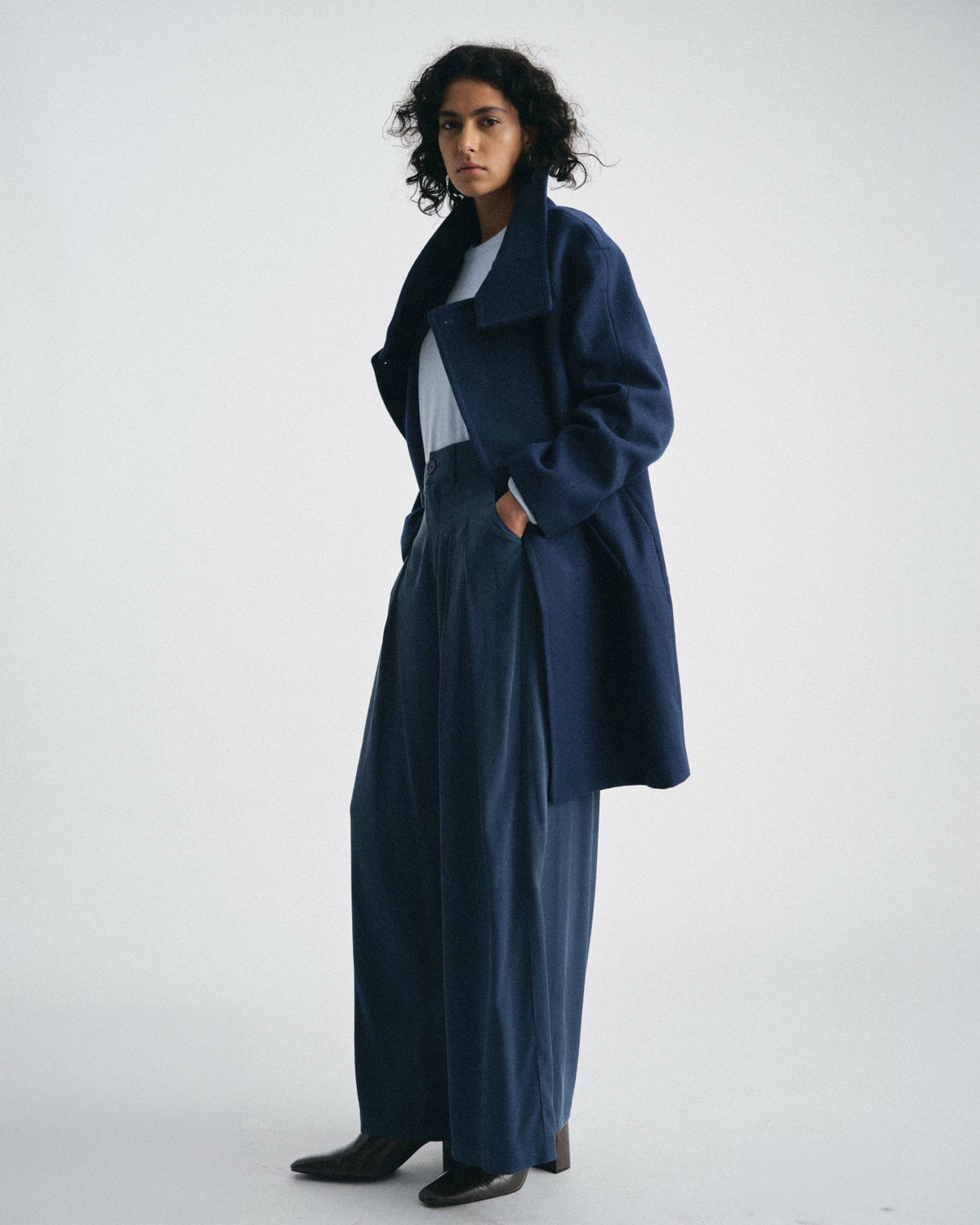 Palais Cooling Cupro Wide Leg Pant - Pageant Blue | Universal Standard
