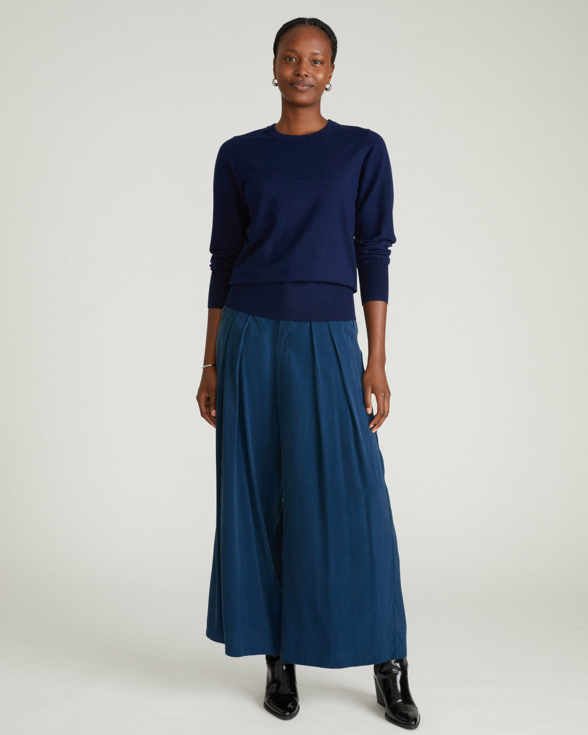 Palais Cooling Cupro Wide Leg Pant - Pageant Blue | Universal Standard