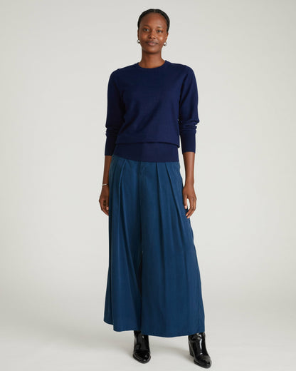 Palais Cooling Cupro Wide Leg Pant - Pageant Blue | Universal Standard