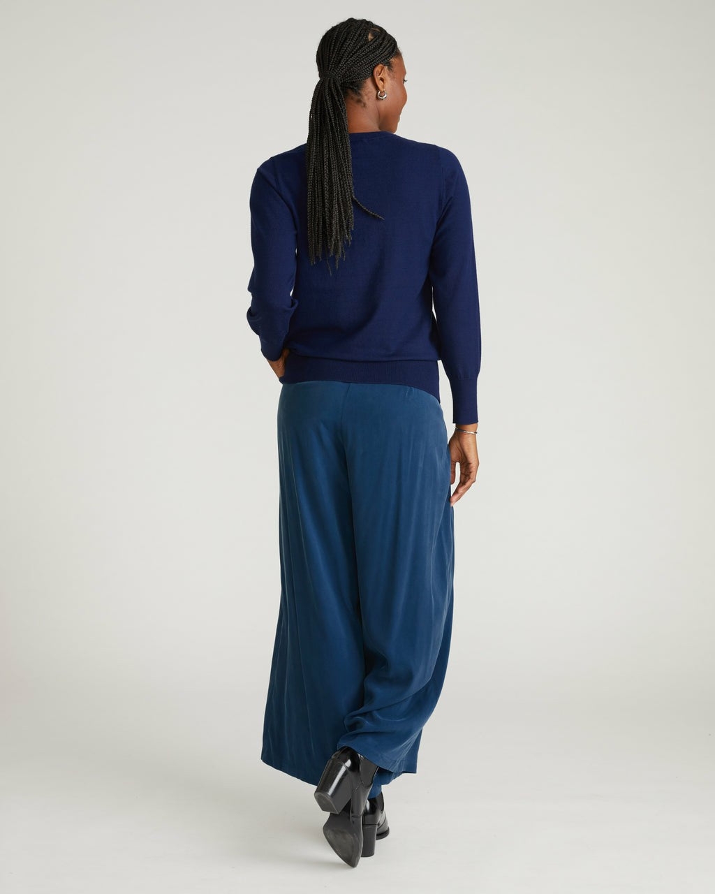 Palais Cooling Cupro Wide Leg Pant - Pageant Blue | Universal Standard