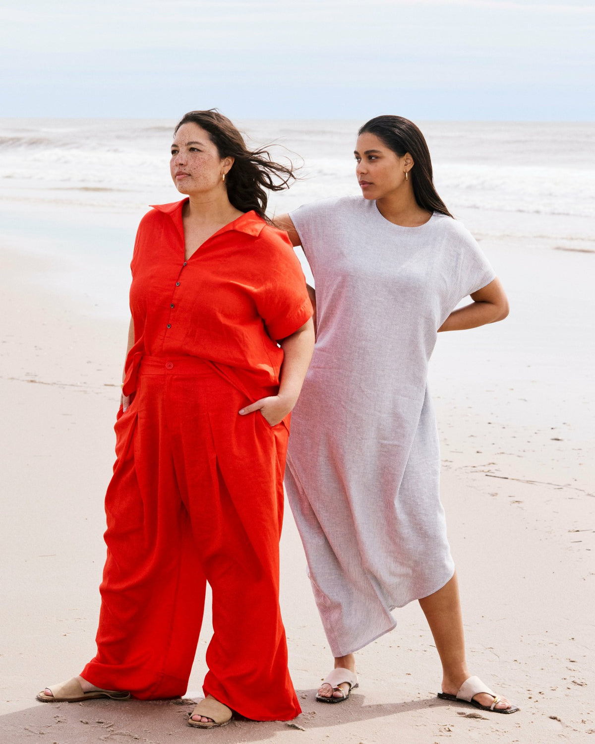 Marley Wide Leg Linen Blend Pants - Shoreline Sunset | Universal Standard