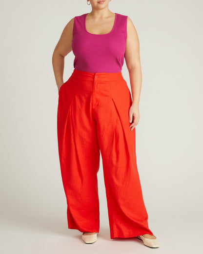 Marley Wide Leg Linen Blend Pants - Shoreline Sunset | Universal Standard