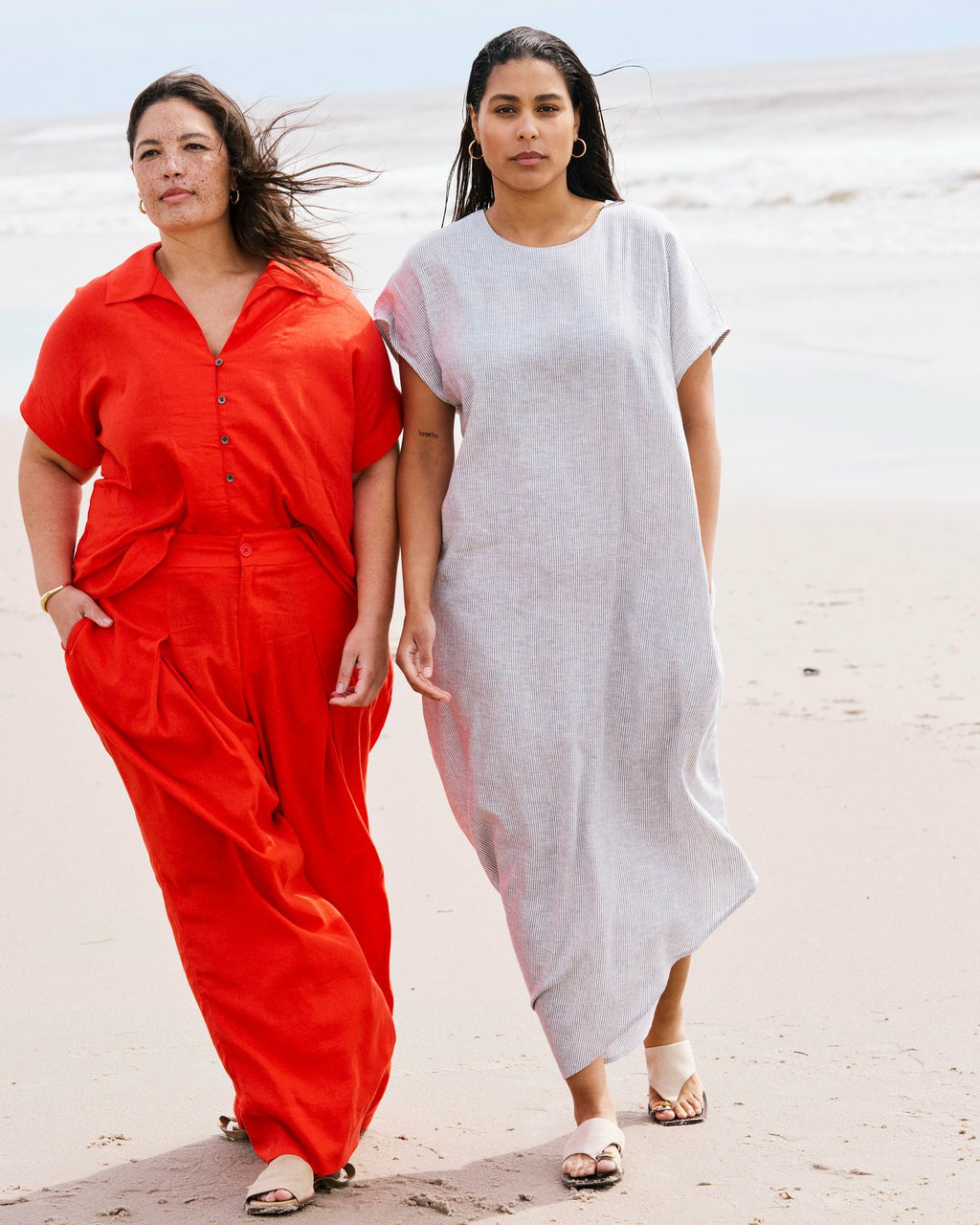 Marley Wide Leg Linen Blend Pants - Shoreline Sunset | Universal Standard
