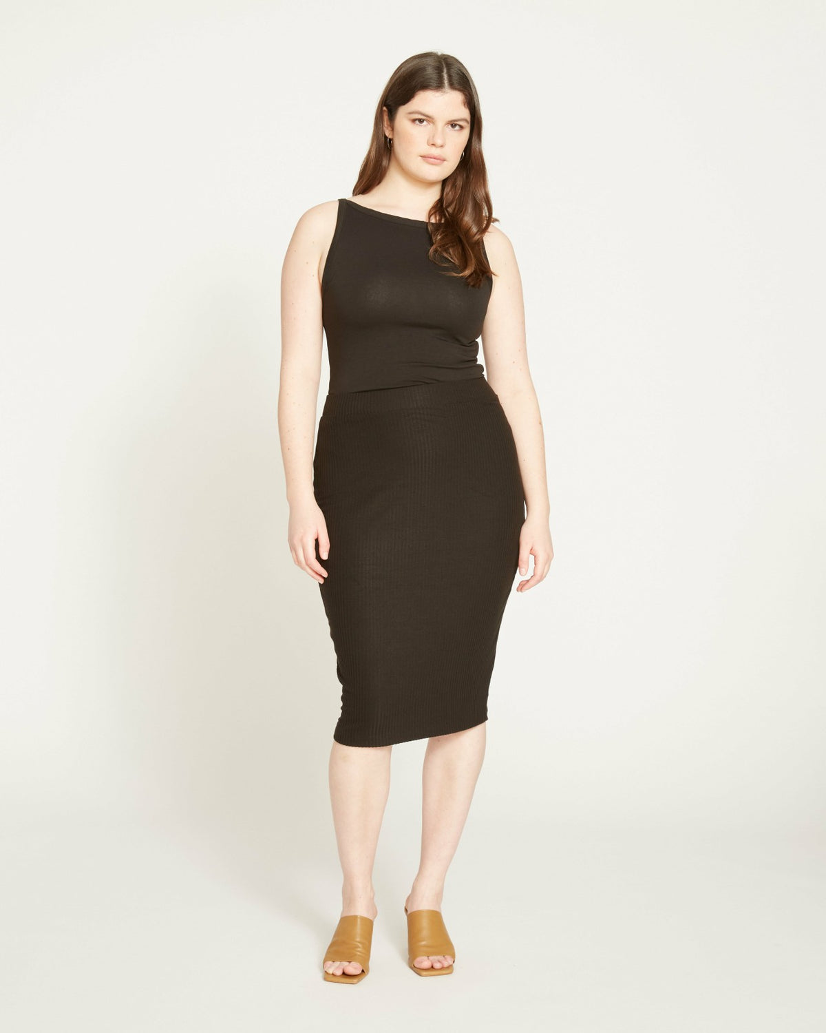 Le Bon Ribbed Skirt - Black | Universal Standard