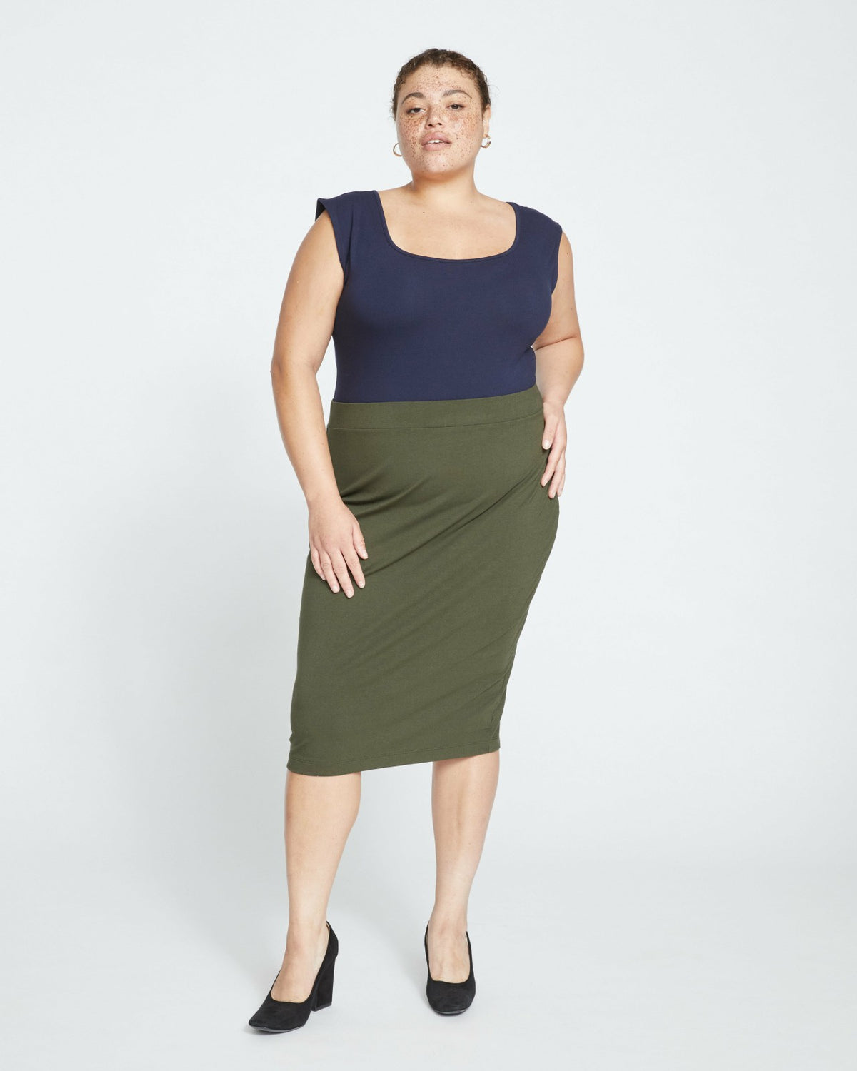 Danube Jersey Skirt - Nori | Universal Standard