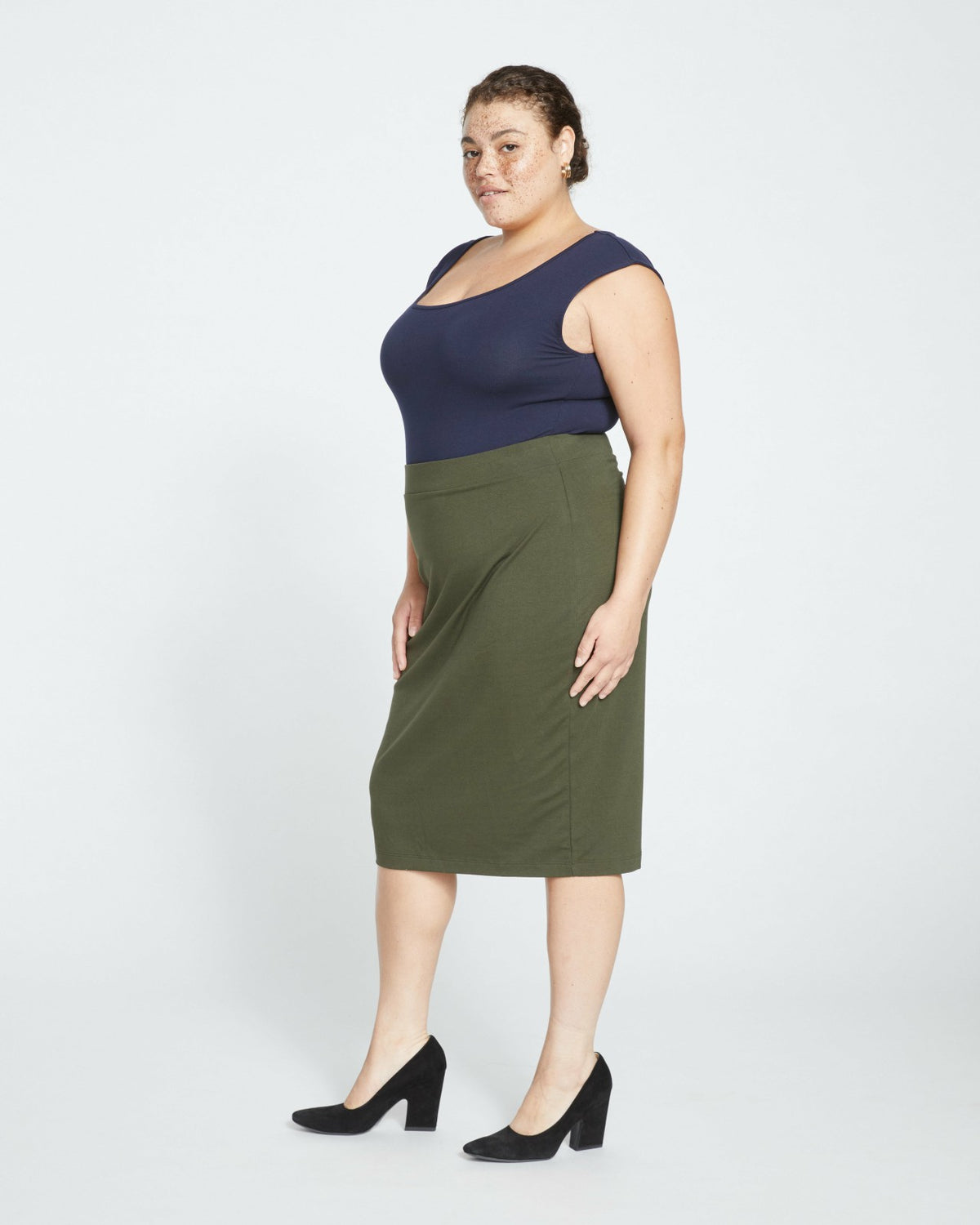 Danube Jersey Skirt - Nori | Universal Standard