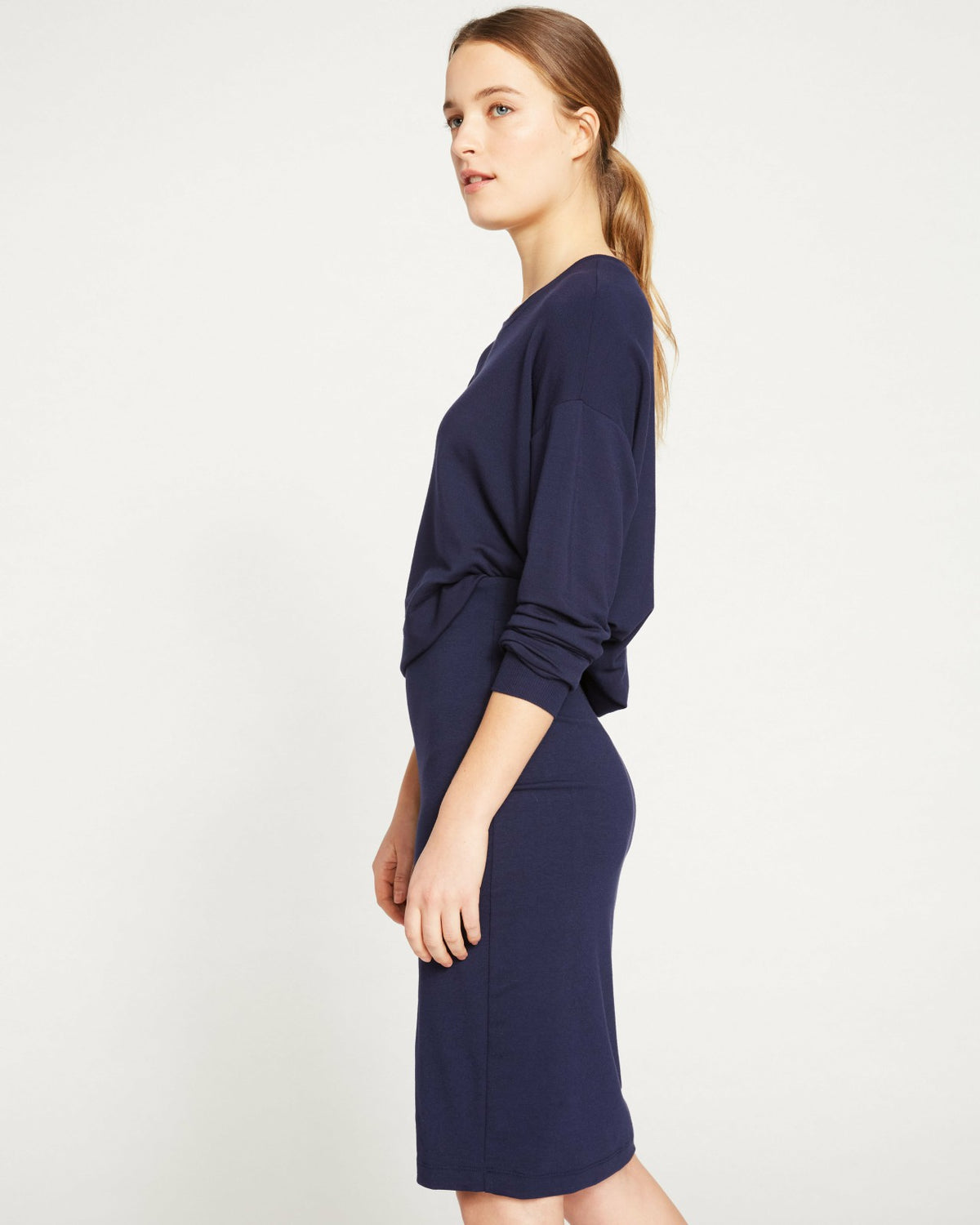 Danube Jersey Skirt - Midnight | Universal Standard