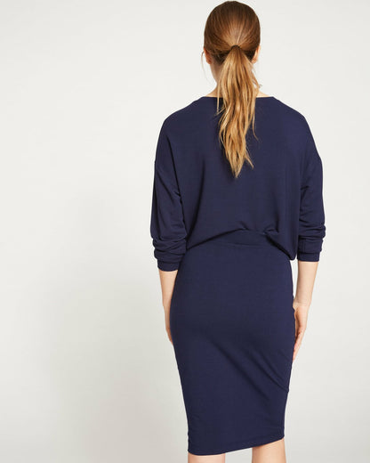Danube Jersey Skirt - Midnight | Universal Standard