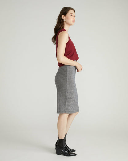 Danube Ponte Skirt - Herringbone Tweed | Universal Standard