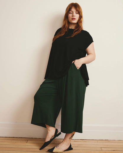 Lotti Jersey Culottes - Conifer | Universal Standard