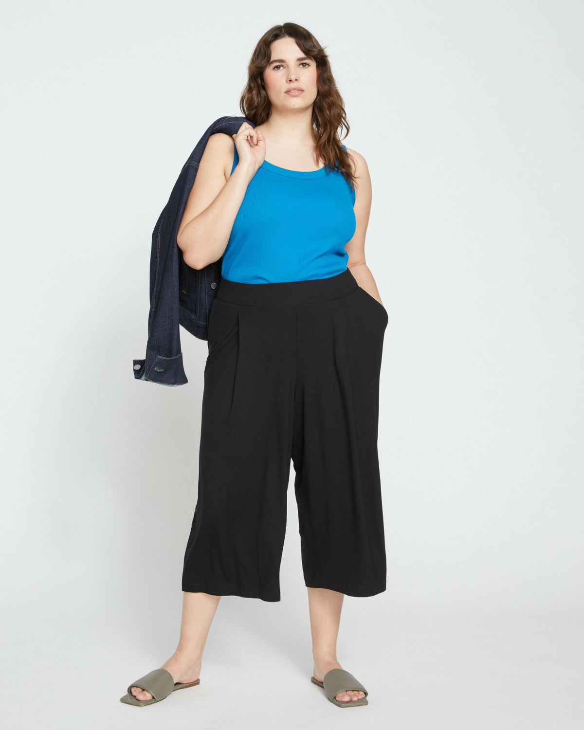 Lotti Jersey Culottes - Black | Universal Standard